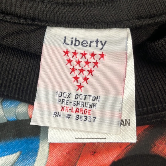 Liberty vintage tee black graphic south is where it’s at men’s size XXL Biker - Picture 6 of 7